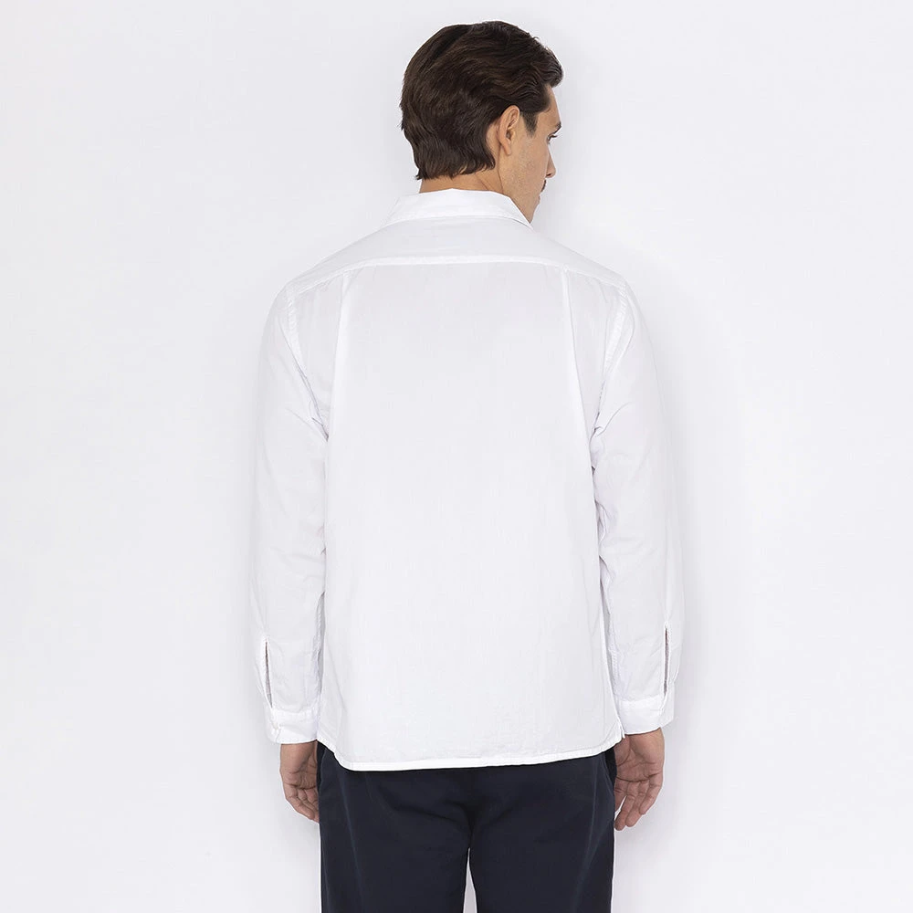 Chemise Coton Manches Longues(Two Pockets Shirt White) 4 Chemise Coton Manches Longues(Two Pockets Shirt White) – Image 4