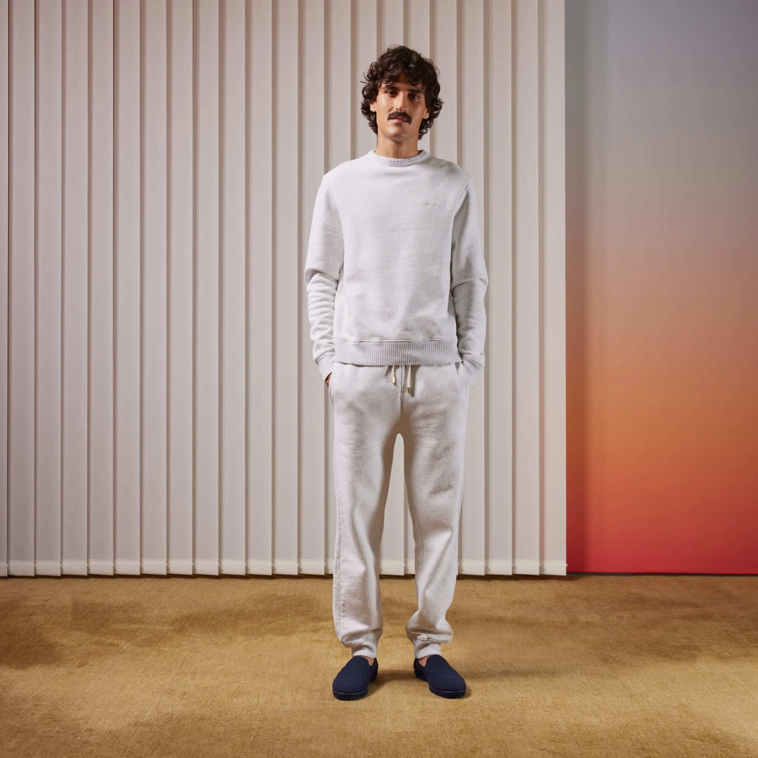 Pantalon Molleton Gris Chiné(Pantalon De Jogging 1) 2 Pantalon Molleton Gris Chiné(Pantalon De Jogging 1) – Image 2