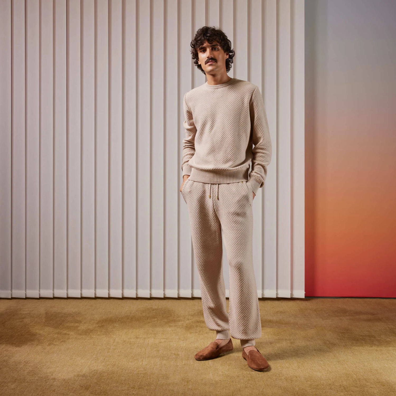 TR-POSITANO(Pantalon En Maille Losange Ressere A La Cheville) 2 TR-POSITANO(Pantalon En Maille Losange Ressere A La Cheville) – Image 2