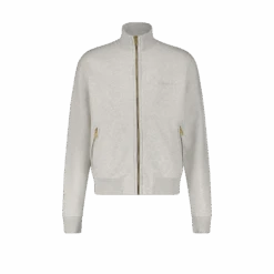 Sweatshirt Zippé Gris Chiné(Copie De Sweat Zippe Avec Broderie Sur La Poitrine)