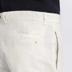 Pantalon Droit(Stretch Trousers Ecru) -Rivieras Boutique p01 ecru detail 2