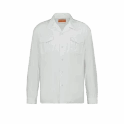 Chemise Coton Manches Longues(Two Pockets Shirt White)