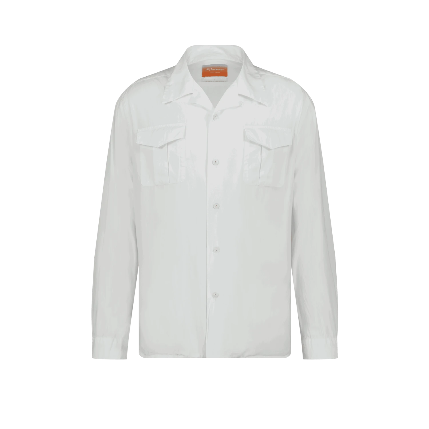 Chemise Coton Manches Longues(Two Pockets Shirt White) 1 Chemise Coton Manches Longues(Two Pockets Shirt White)
