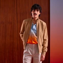 Blouson Cuir Zippé Beige(Zip Leather Jacket Beige) -Rivieras Boutique rivieras clothes blouson zip suede BLC07 CL30 bb8acf6c cb92 47e1 b245 0014cf495aba