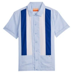 Chemise Bowling Ciel(Bowling Shirt Ciel) -Rivieras Boutique rivieras clothes chemise mc bandes CH03 CL00