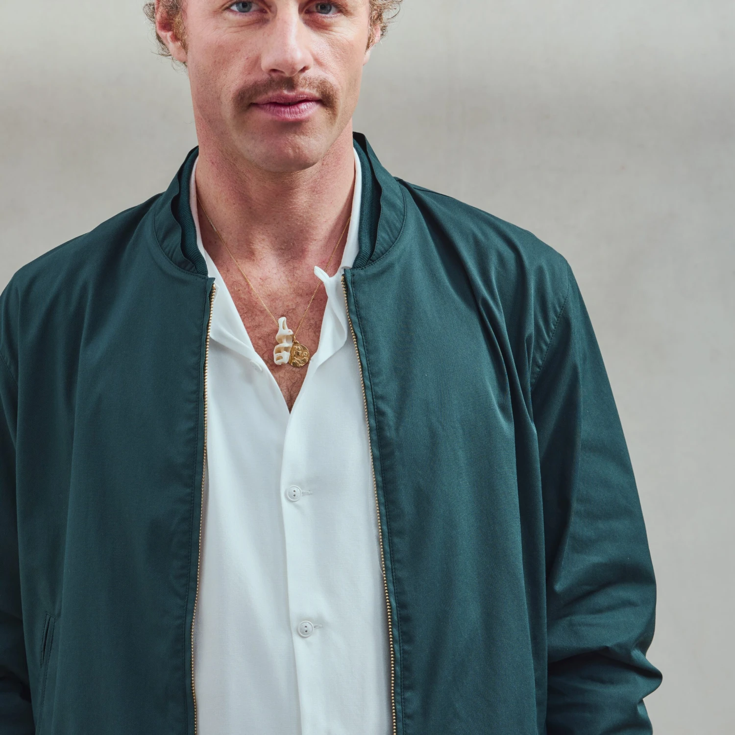 Blouson Zippé Vert(Green Zipped Jacket) 5 Blouson Zippé Vert(Green Zipped Jacket) – Image 5