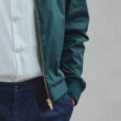 Blouson Zippé Vert(Green Zipped Jacket) 12 Blouson Zippé Vert(Green Zipped Jacket) -Rivieras Boutique rivieras clothes jacket green BADIA CL06