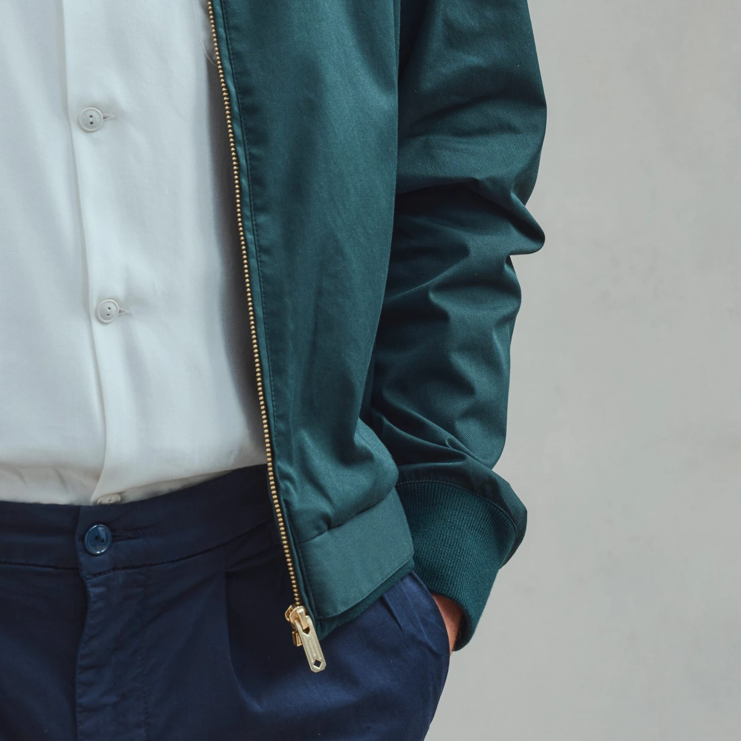 Blouson Zippé Vert(Green Zipped Jacket) 6 Blouson Zippé Vert(Green Zipped Jacket) – Image 6