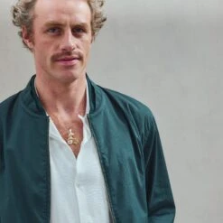 Blouson Zippé Vert(Green Zipped Jacket) 13 Blouson Zippé Vert(Green Zipped Jacket) -Rivieras Boutique rivieras clothes jacket green BADIA CL07