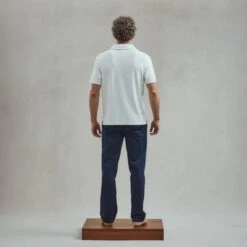 Polo Éponge à Bouton Ecru(Ecru Button Down Terrycloth Polo Shirt) -Rivieras Boutique rivieras clothes polo beige PANORMOS CL04