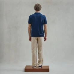 Polo Classique En Maille Marine(Navy Classic Knitted Polo Shirt) -Rivieras Boutique rivieras clothes polo navy PORTOVECCHIO CL04