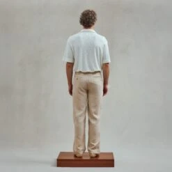 Chemise En Maille Fantaisie Ecru(Ecru Knitted Shirt) -Rivieras Boutique rivieras clothes shirt beige CAIRO CL04