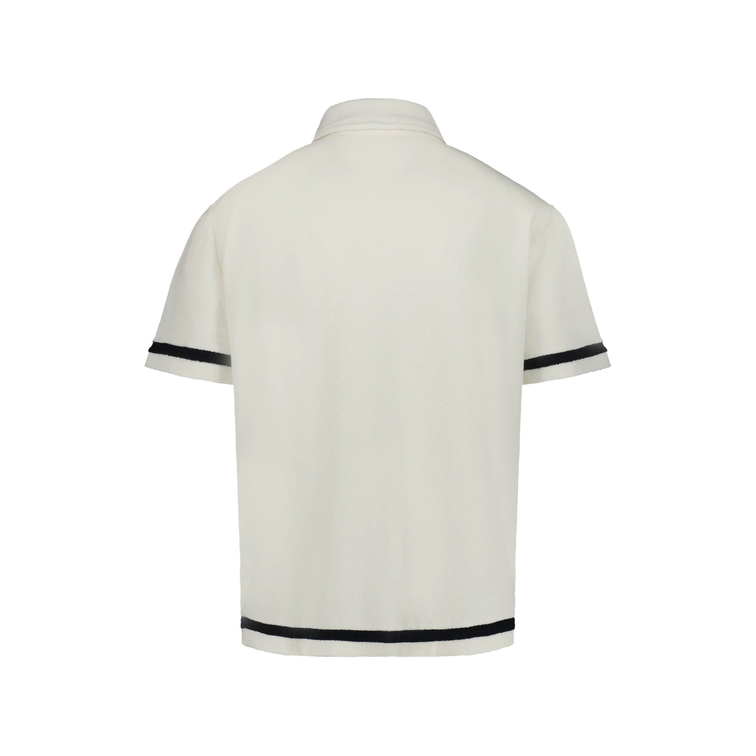 Chemise En Éponge Écru À Rayures Marine(Ecru Terrycloth Shirt With Navy Stripes) 2 Chemise En Éponge Écru À Rayures Marine(Ecru Terrycloth Shirt With Navy Stripes) – Image 2