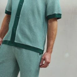 Chemise Bicolore(Bicolors Shirt) -Rivieras Boutique rivieras clothes shirt green CORDO CL06