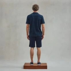 Chemise En Éponge Fantaisie Marine(Navy Fancy Terry Shirt) 9 Chemise En Éponge Fantaisie Marine(Navy Fancy Terry Shirt) -Rivieras Boutique rivieras clothes shirt navy CASABLANCA CL04