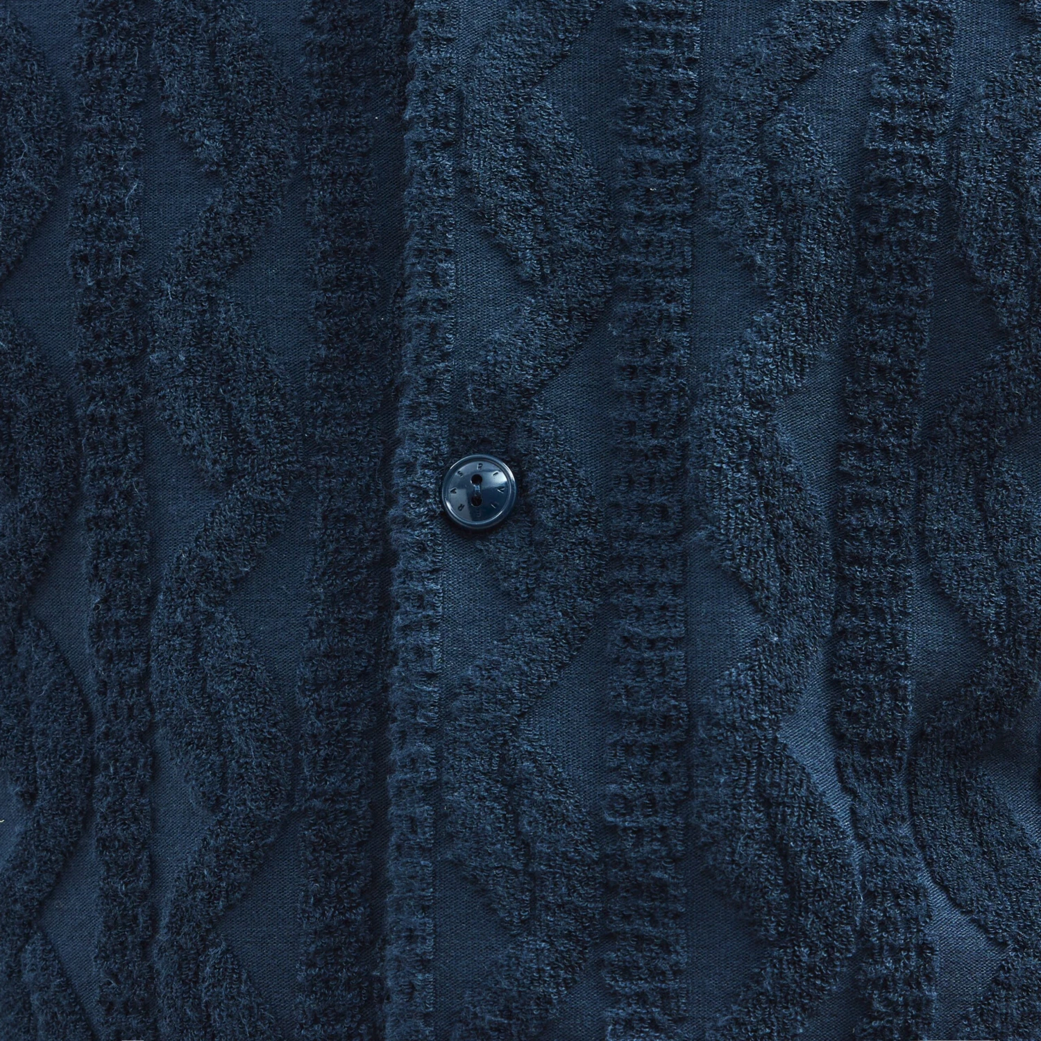 Chemise En Éponge Fantaisie Marine(Navy Fancy Terry Shirt) 6 Chemise En Éponge Fantaisie Marine(Navy Fancy Terry Shirt) – Image 6