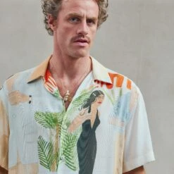 Chemise Imprimée(Printed Cocktail Shirt) 7 Chemise Imprimée(Printed Cocktail Shirt) -Rivieras Boutique rivieras clothes shirt print CUBA CL05