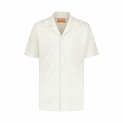 Chemise En Éponge Fantaisie Ecru(Ecru Fancy Terry Shirt)