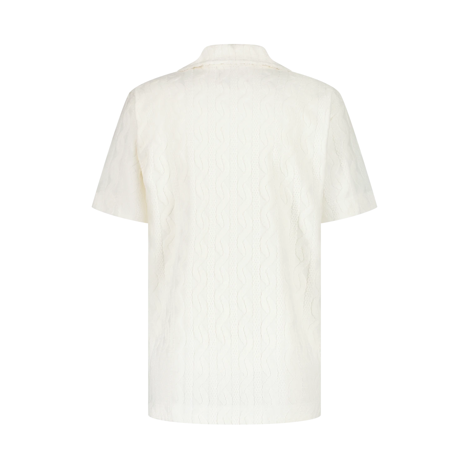 Chemise En Éponge Fantaisie Ecru(Ecru Fancy Terry Shirt) 2 Chemise En Éponge Fantaisie Ecru(Ecru Fancy Terry Shirt) – Image 2