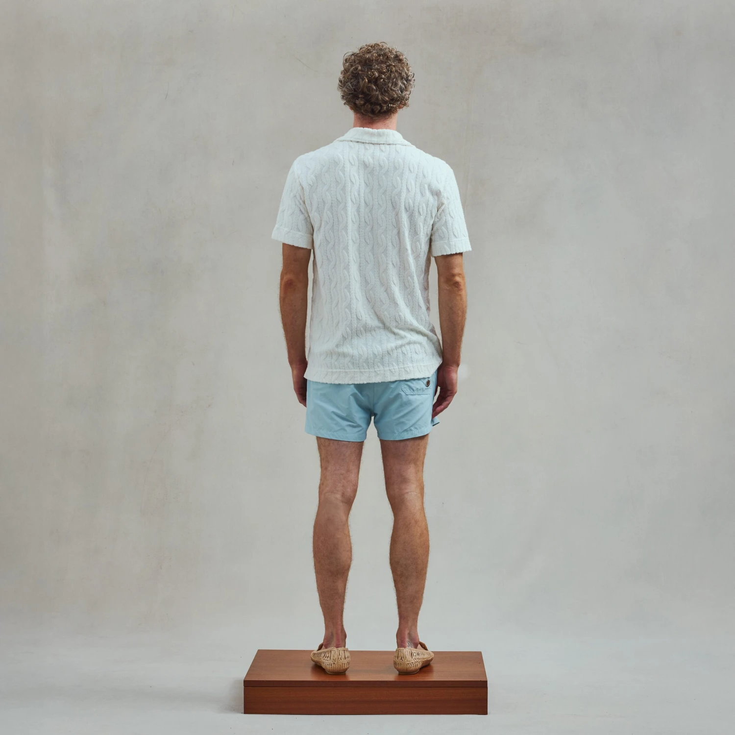 Chemise En Éponge Fantaisie Ecru(Ecru Fancy Terry Shirt) 4 Chemise En Éponge Fantaisie Ecru(Ecru Fancy Terry Shirt) – Image 4