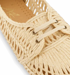 Devant -Rivieras Boutique rivieras shoes jazz raffia beige J220 SH10