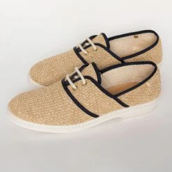 Lacets Nudude Beige Marine(Rivlacets4051) 6 Lacets Nudude Beige Marine(Rivlacets4051) -Rivieras Boutique rivieras shoes lace nudude navy 4051 SH20