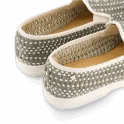 Classic Tressé Roma Kaki(Classic Woven Roma Kaki) -Rivieras Boutique rivieras shoes woven kaki 3131 SH20