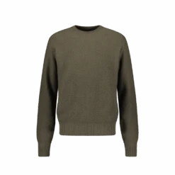 Pull Col Rond Kaki(Copie De Pull Col Rond En Maille Losange)