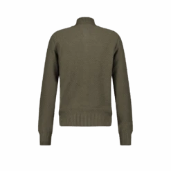 Pull Zippé Kaki(Copie De Gilet Zippe En Maille Losange) -Rivieras Boutique sorrentebackkakiweb